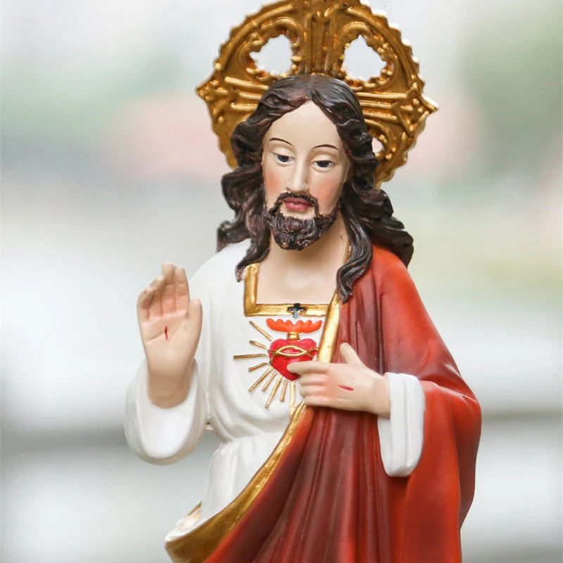 30cm 23cm Religious Jesus Sanctification figurine Decoration Resin Crafts Church supplies Religioso statue et sculptures home