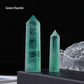 Runyangshi Crystal Point Prism Crafts Natural Stone Quartz Tower 36 Colors Energy Mineral Wand Home Decoration