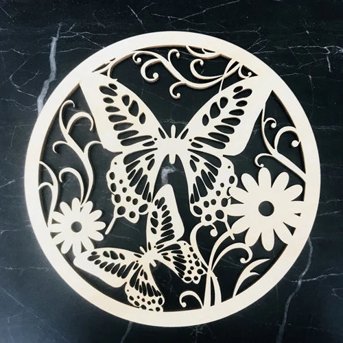 Wooden Flower Of Life Christmas Ornaments, Sacred Geometry Ornaments Home Decoration, Wood Sign Wall Art Seed of Life  Coaster