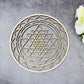 Wooden Flower Of Life Christmas Ornaments, Sacred Geometry Ornaments Home Decoration, Wood Sign Wall Art Seed of Life  Coaster