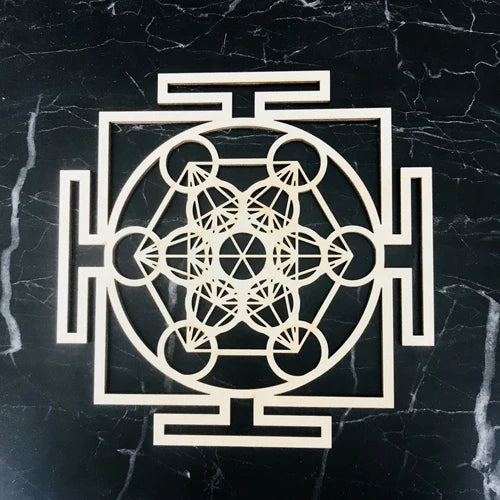 Wooden Flower Of Life Christmas Ornaments, Sacred Geometry Ornaments Home Decoration, Wood Sign Wall Art Seed of Life  Coaster