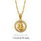Anniyo Indian Religious Necklace Pendant for Women Girl, Small Yoga Charm Ganesha Pendant, Hindoo Hindu Buddhist OM #000510