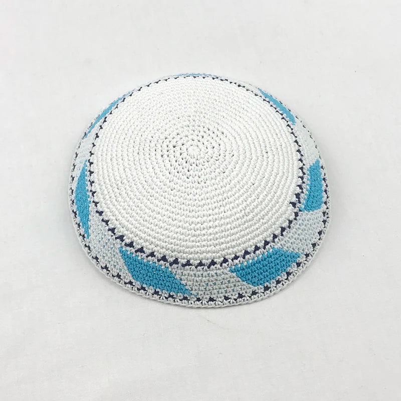 Jewish Kippah Black Hand Made Yarmulke Judaica Yamaka Kippa Yamakah Yarmulka Hat Men (15CM 5.9INCH)