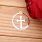 10pcs/Lot Acrylic Mirror Christian Cross Hanging Ornaments Christening & Baptism Wedding Party DIY Gifts Decor