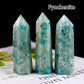 Runyangshi Crystal Point Prism Crafts Natural Stone Quartz Tower 36 Colors Energy Mineral Wand Home Decoration