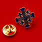 Catholic Christian Jerusalem Cross Brooch Badge religious jewelry articulos religiosos catolico church halo gifts