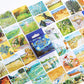 Journamm 45pcs/lot World Famous Paintings Series Mini Box Stickers Scrapbooking Creative Decorative Stationery Sealing Stickers