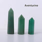 Runyangshi Crystal Point Prism Crafts Natural Stone Quartz Tower 36 Colors Energy Mineral Wand Home Decoration