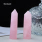 Runyangshi Crystal Point Prism Crafts Natural Stone Quartz Tower 36 Colors Energy Mineral Wand Home Decoration