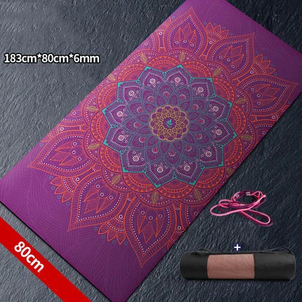Extra Large Size Non-Slip Yoga Mat Natural Suede Quick Dry TPE Fitness Gymnastics Pilates Exercise Mat Picnic Mat Meditation Mat