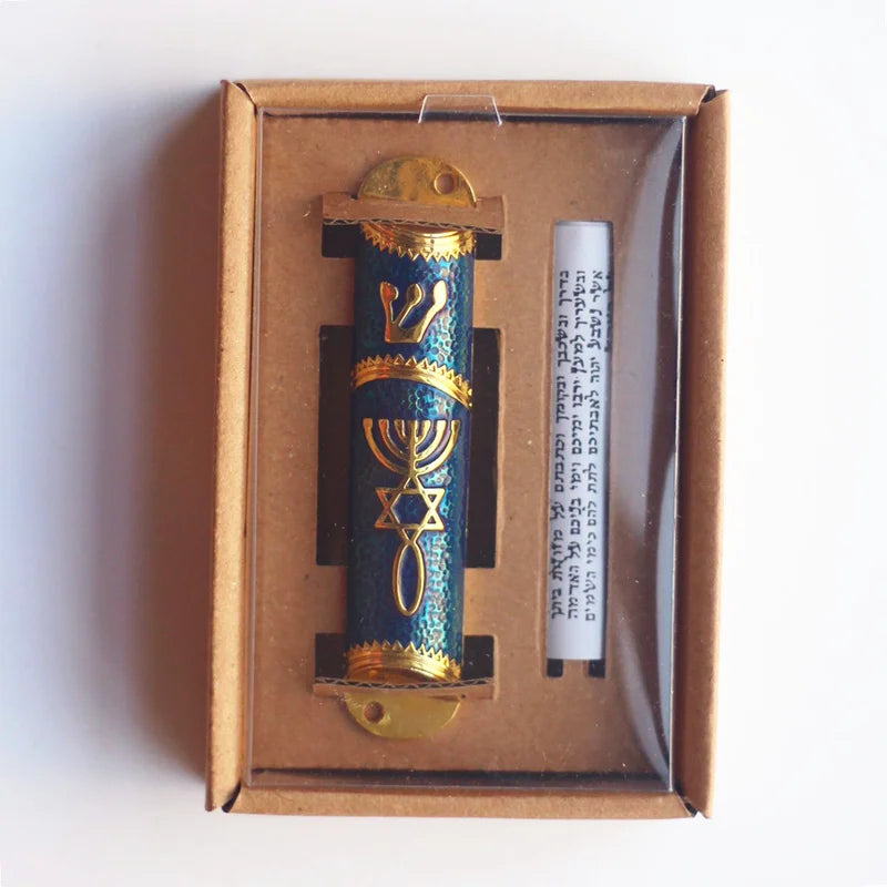 Mezuzah Case Home decor Mezuza With Torah parchment scroll Mezuzah