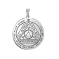 Key of Solomon Pendant for Necklace Stainless Steel Jewelry Amulet Mystical Moon Saturn Jupiter Sun Venus Mars Mercury Charms