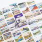 Journamm 45pcs/lot World Famous Paintings Series Mini Box Stickers Scrapbooking Creative Decorative Stationery Sealing Stickers