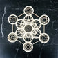 Wooden Flower Of Life Christmas Ornaments, Sacred Geometry Ornaments Home Decoration, Wood Sign Wall Art Seed of Life  Coaster