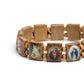 Natural wooden Catholic jewelry Christian Jesus faith Rosary Bracelet religious charm jewelry Bracelets on hand wholesale