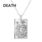 Dawapara Tarot Cards Necklace Women Stainless Steel Necklace Wealth Amulet Classic Tarot Major Arcana Divination Charm Jewelry