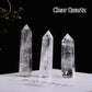Runyangshi Crystal Point Prism Crafts Natural Stone Quartz Tower 36 Colors Energy Mineral Wand Home Decoration