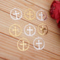 10pcs/Lot Acrylic Mirror Christian Cross Hanging Ornaments Christening & Baptism Wedding Party DIY Gifts Decor