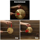 Hand Gong with Wooden Stick Traditional Chinese Folk Musical Instrument Toy for Kids Brass Copper Chapel Opera Percussion