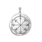 Key of Solomon Pendant for Necklace Stainless Steel Jewelry Amulet Mystical Moon Saturn Jupiter Sun Venus Mars Mercury Charms