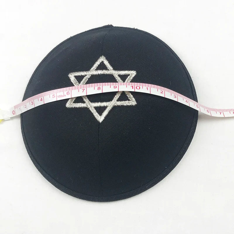 Star of David Kippot Kippa Kippah Kipa 15cm Jewish Yarmulke Beanies hat Skull cap
