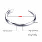 MEN TWISTED C BANGLE WITH SMALL WRIST MOBIUS BRACELET ANTIQUE SILVER COLOR STACKING CUFF BANGLE STAINLESS STEEL UNISEX JEWELRY