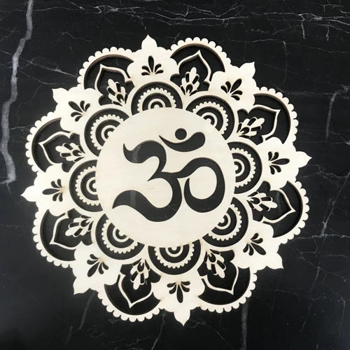 Wooden Flower Of Life Christmas Ornaments, Sacred Geometry Ornaments Home Decoration, Wood Sign Wall Art Seed of Life  Coaster