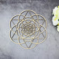 Wooden Flower Of Life Christmas Ornaments, Sacred Geometry Ornaments Home Decoration, Wood Sign Wall Art Seed of Life  Coaster