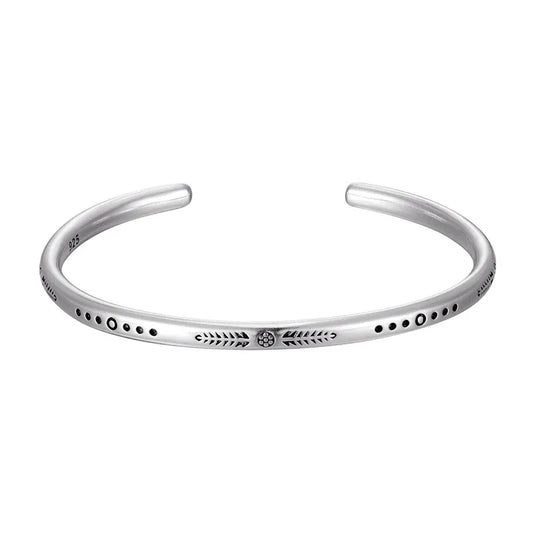 New Arrival Vintage Silver Color Fish Pattern Open Bracelet Bangle Hand Beat Irregular Bracelet For Women Men Jewelry
