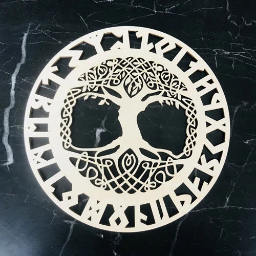 Wooden Flower Of Life Christmas Ornaments, Sacred Geometry Ornaments Home Decoration, Wood Sign Wall Art Seed of Life  Coaster