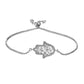 Juya Handmade Copper Adjustable Chains Micro Pave Zircon Enamel Greek Evil Eye Of Fatima Hamsa Hand Bracelets For Women Men