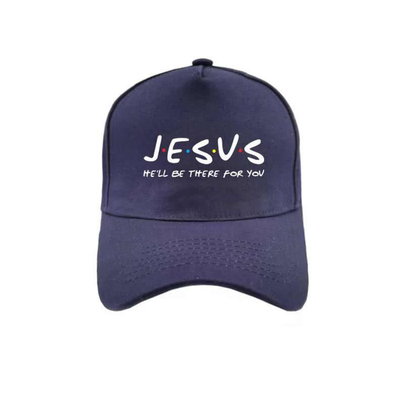 Jesus He'll Be There for You Friends Baseball Caps Men Women Outdoor Adjustable Snapback Religious Christian Hats MZ-362