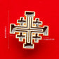 Catholic Christian Jerusalem Cross Brooch Badge religious jewelry articulos religiosos catolico church halo gifts