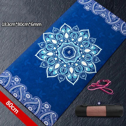 Extra Large Size Non-Slip Yoga Mat Natural Suede Quick Dry TPE Fitness Gymnastics Pilates Exercise Mat Picnic Mat Meditation Mat