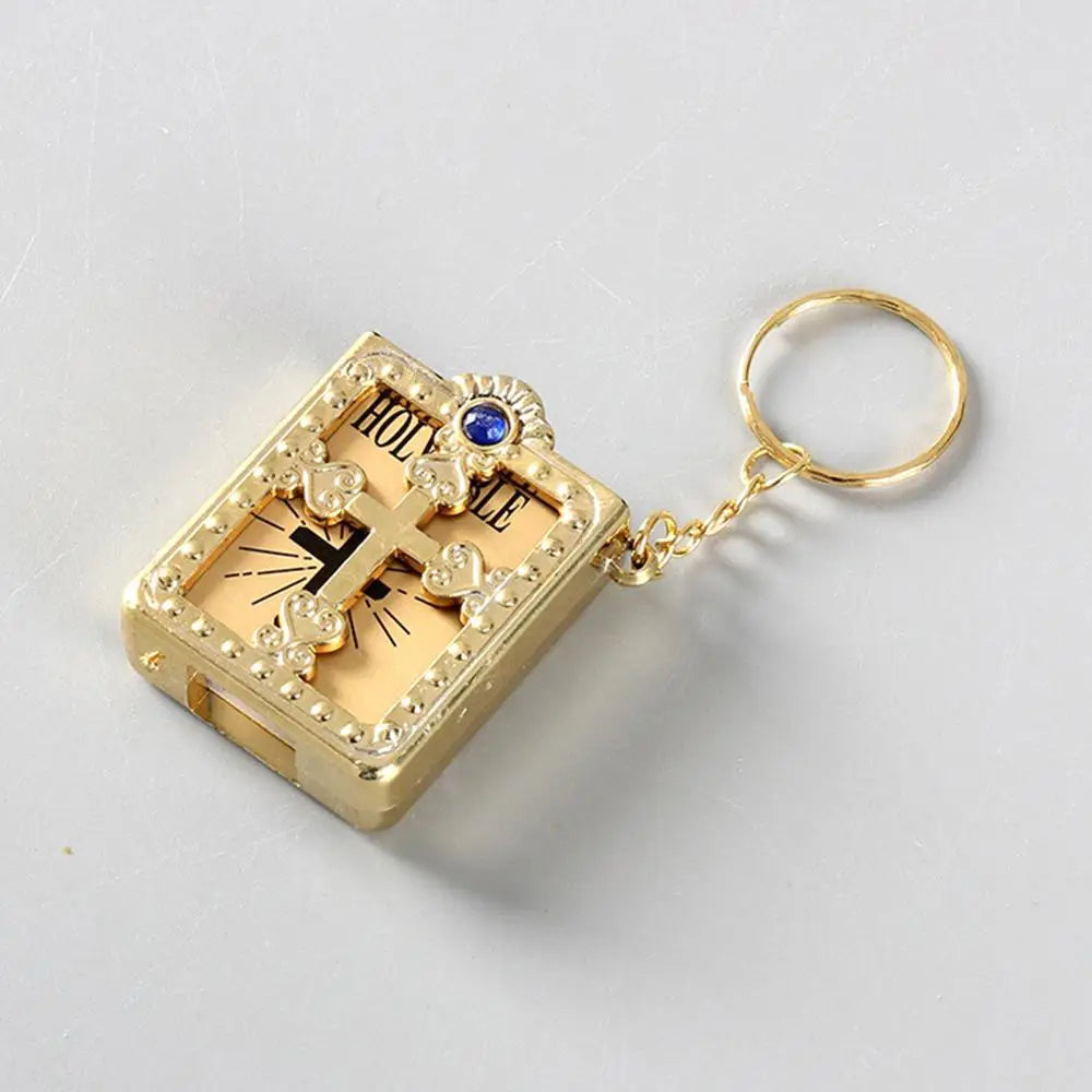 Muslim New Style Can Read Key ring Ark Quran Islamic Pendant Keychain Real Paper Pendant Religious Jewelry Wholesale
