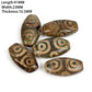 1/2pcs Prayer Mala Tibetan Mystical Dzi 3 Green Eyes Oval Beads DIY Bracelet Necklace Charms Findings For Jewelry Making 8x12mm