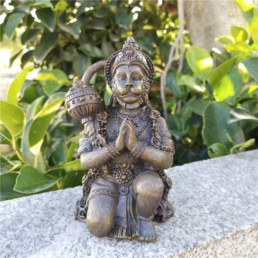Stone Color Hanuman Statue Sculpture Big Resin Hindu Monkey God Buddha Statues Figurine Zen Home Garden Decoration Lucky Gifts