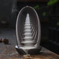 Purple Clay Home Decorations Waterfall Backflow Incense Burner Indoor Aromatherapy For Zen Meditation Ornaments -Without Incense