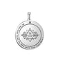 Key of Solomon Pendant for Necklace Stainless Steel Jewelry Amulet Mystical Moon Saturn Jupiter Sun Venus Mars Mercury Charms