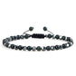 Adjustable Mini Natural Stone Lava Tiger Eye Beaded Bracelets & Bangle for Women Men Chakra Beads Braided Bracelet Charm Jewelry