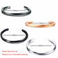MEN TWISTED C BANGLE WITH SMALL WRIST MOBIUS BRACELET ANTIQUE SILVER COLOR STACKING CUFF BANGLE STAINLESS STEEL UNISEX JEWELRY