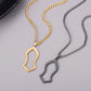 NALAIN NECKLACE Pendant Stainless Steel Jewelry Arabic God Messager Gift For men AYATUL KURS Muslim Allah's Slipper Pendant