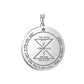 Key of Solomon Pendant for Necklace Stainless Steel Jewelry Amulet Mystical Moon Saturn Jupiter Sun Venus Mars Mercury Charms