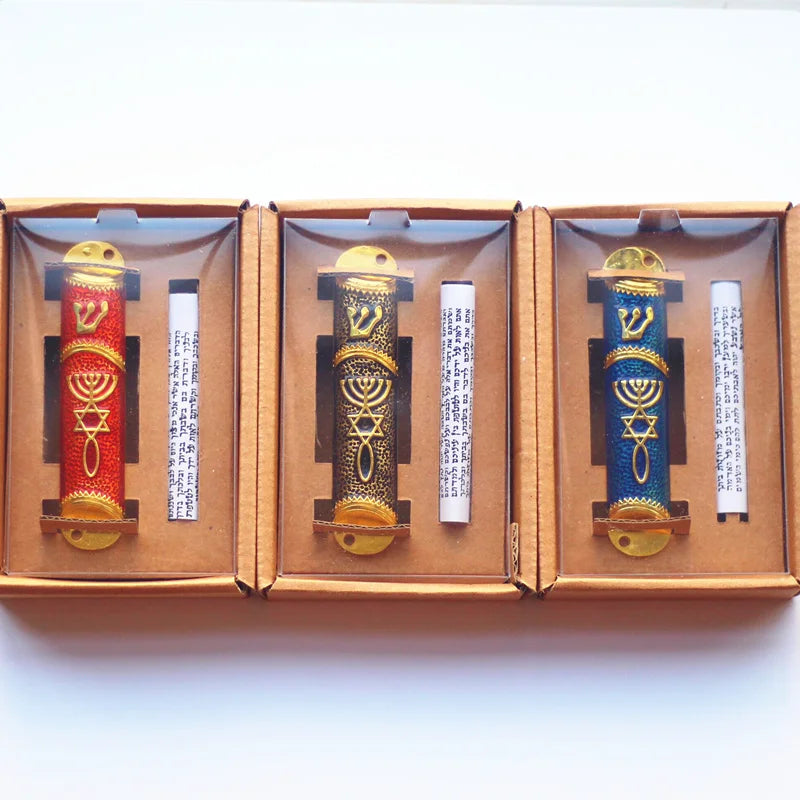 Mezuzah Case Home decor Mezuza With Torah parchment scroll Mezuzah