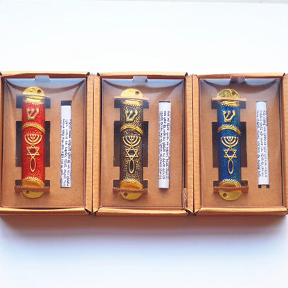 Mezuzah Case Home decor Mezuza With Torah parchment scroll Mezuzah