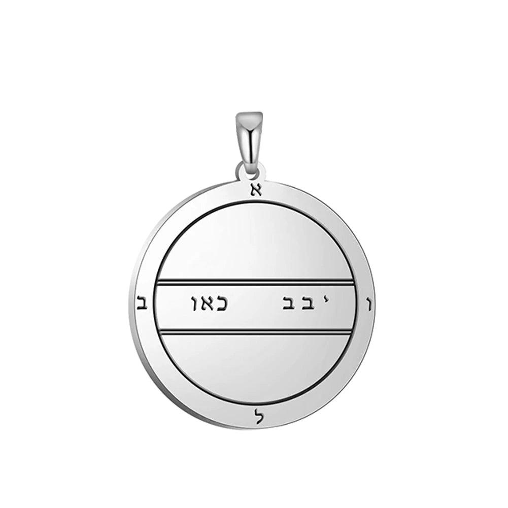 Key of Solomon Pendant for Necklace Stainless Steel Jewelry Amulet Mystical Moon Saturn Jupiter Sun Venus Mars Mercury Charms