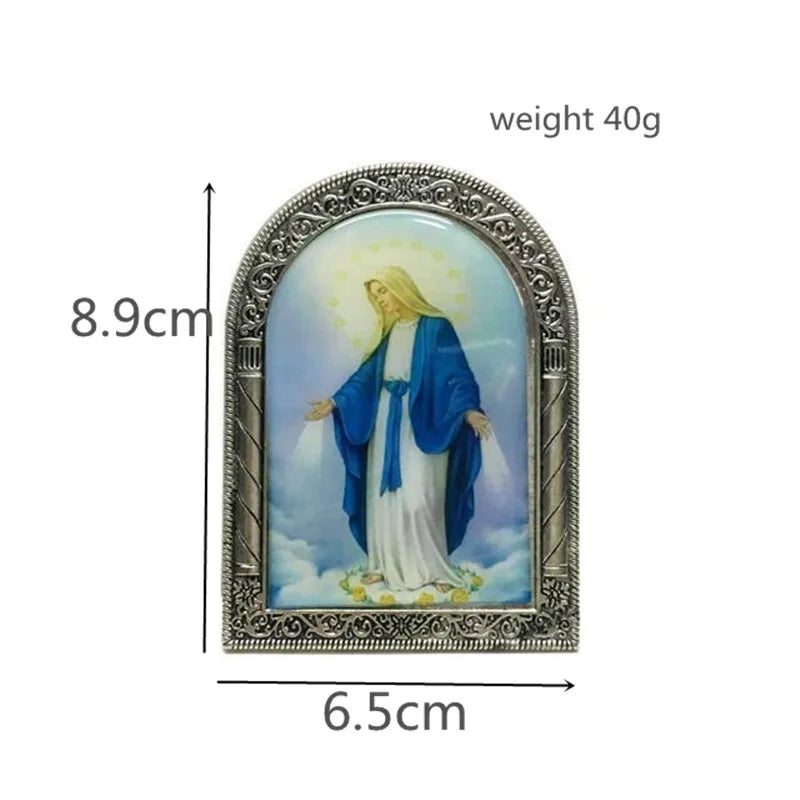 Church Utensils Icon Catholic Jesus Ornament Christian Cross Virgin Mary Catholicism Orthodox Figurines Home Decoration Religiou