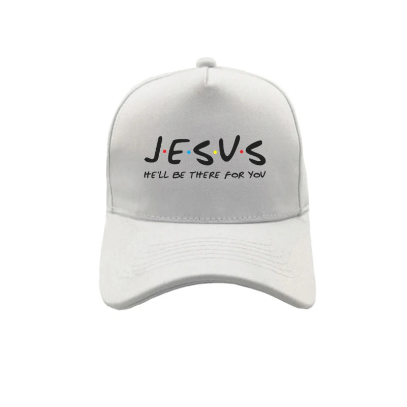Jesus He'll Be There for You Friends Baseball Caps Men Women Outdoor Adjustable Snapback Religious Christian Hats MZ-362