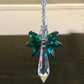 1PCS Rainbow Guardian Angel Crystal Suncatcher Hangings Crystal Glass Ornament Home Garden Decoration Porch Decor