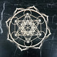 Wooden Flower Of Life Christmas Ornaments, Sacred Geometry Ornaments Home Decoration, Wood Sign Wall Art Seed of Life  Coaster